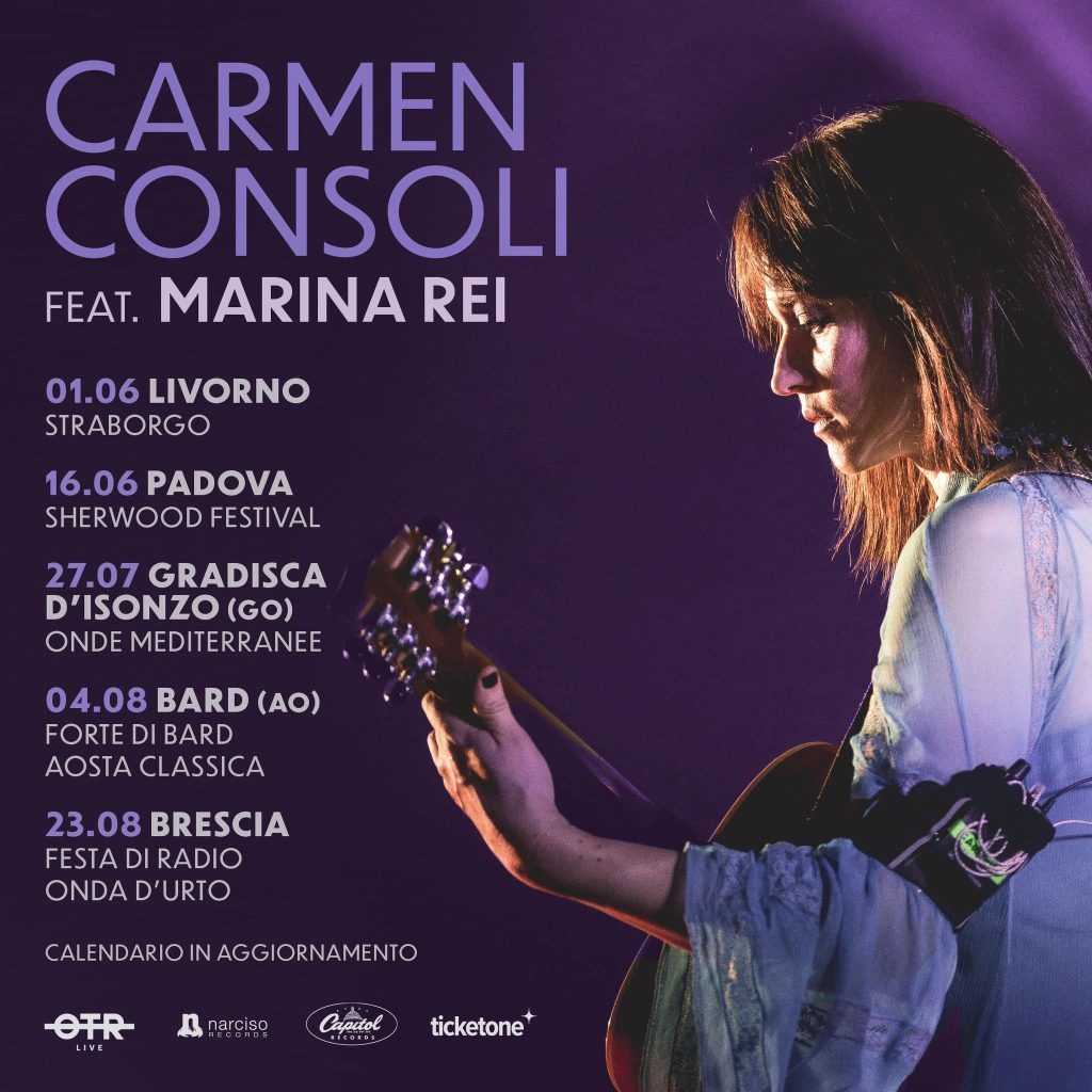 Carmen Consoli tour estivo 2023 – Info e Biglietti