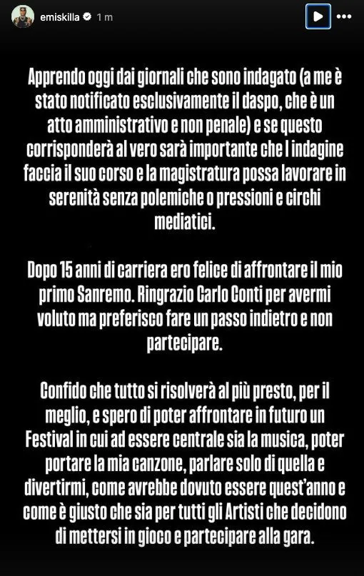 Emis Killa si ritira