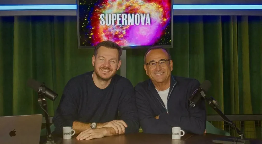 Carlo Conti e Alessandro Cattelan a Supernova