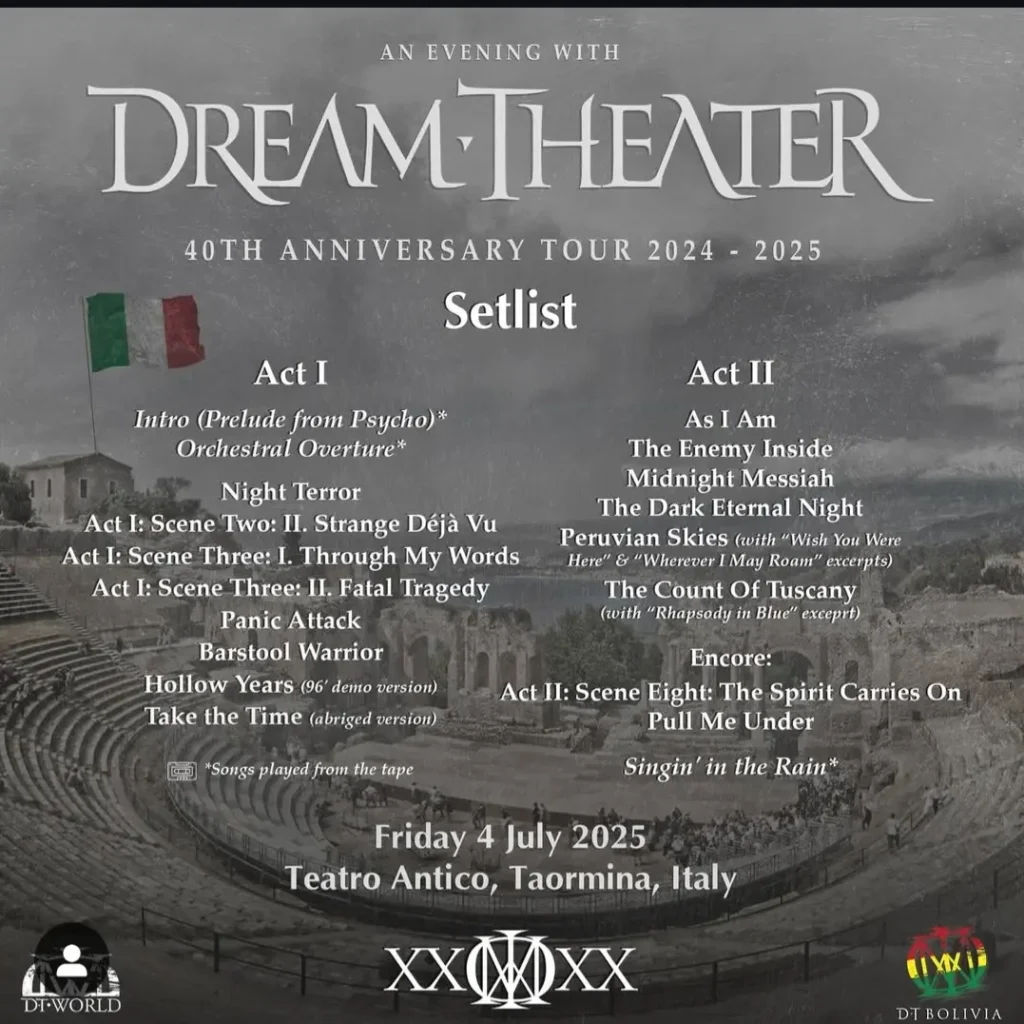 DREAM THEATER live a Taormina (4 Luglio 2025)