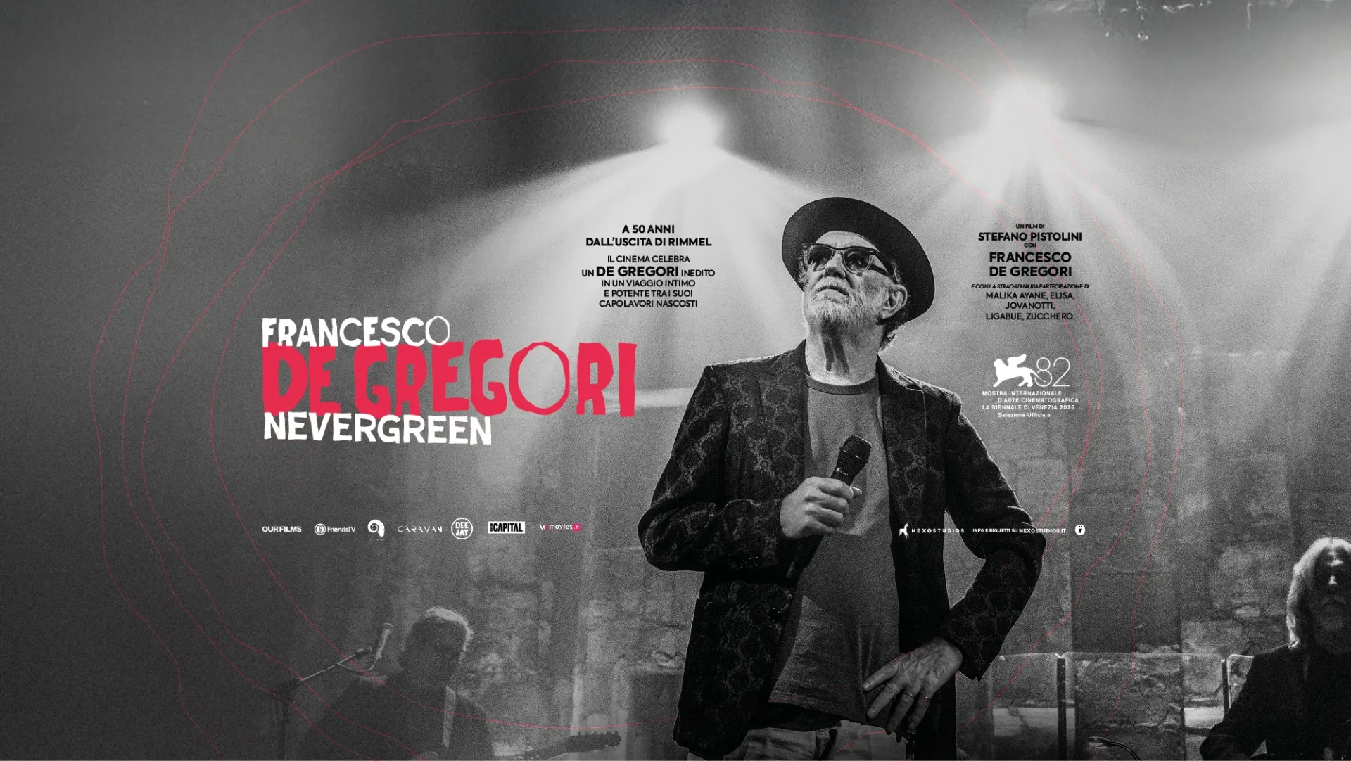 francesco de gregori nevergreen arriva nei cinema il film evento tra musica e immagini