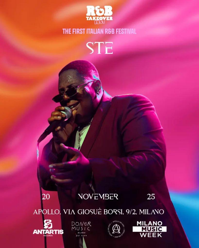 Ste prima artista annunciata all'R&B Takeover Fest Milano 2025