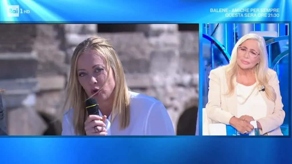 Giorgia Meloni Domenica In Rai 1 polemica