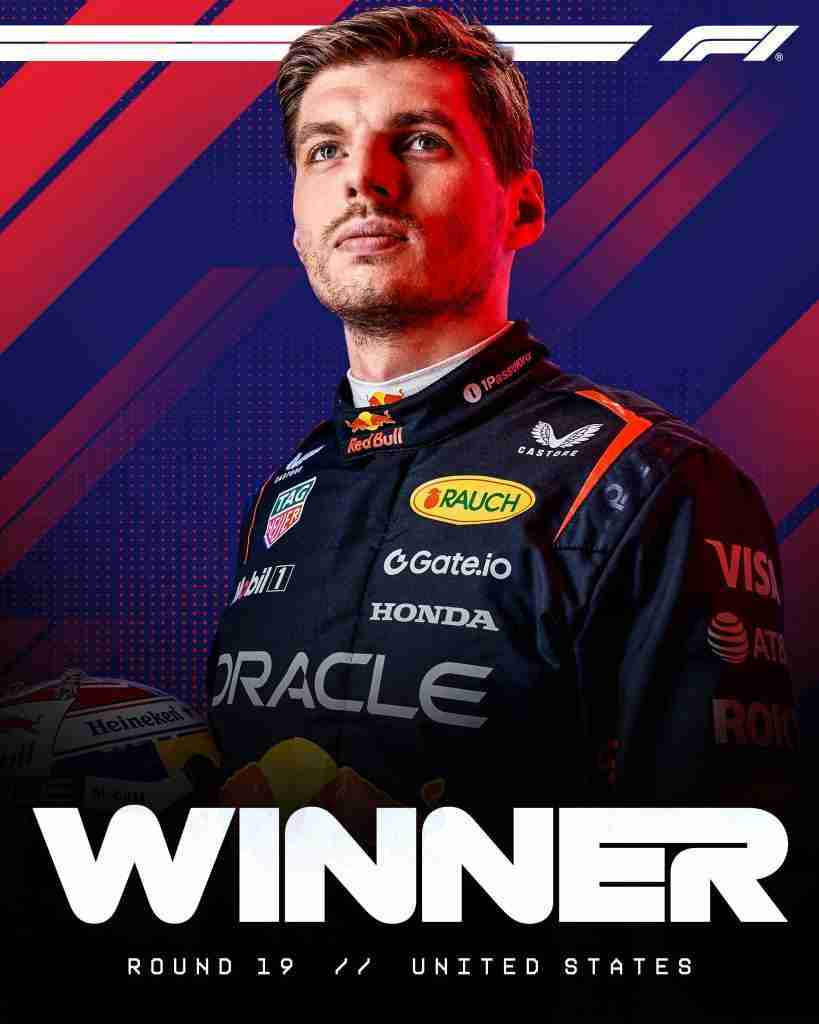 GP Stati Uniti 2025 Verstappen domina
