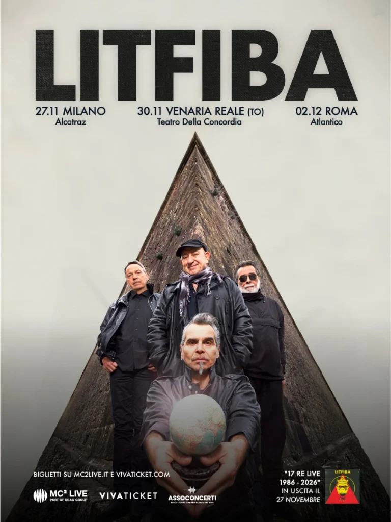 Litfiba, aggiunte tre date al tour dei 40 anni di 17 Re nel 2026