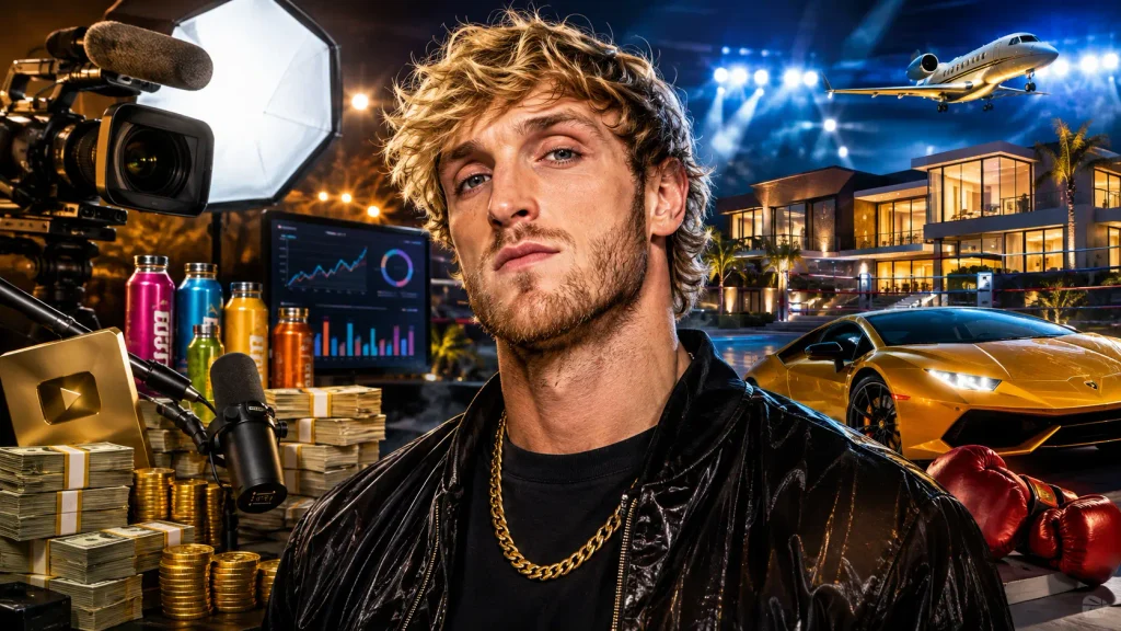 Logan Paul, creator e wrestler WWE, co-fondatore di Prime Hydration: patrimonio stimato a 150 milioni di dollari nel 2026