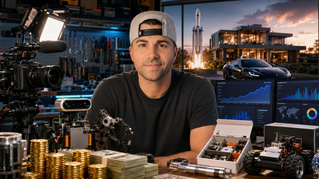 Mark Rober, ex ingegnere NASA nato nel 1980, YouTuber con 72 milioni di iscritti e fondatore di CrunchLabs: patrimonio stimato tra 30 e 45 milioni di dollari nel 2026