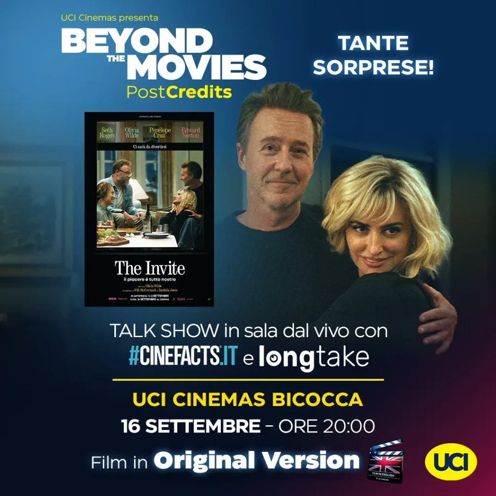 UCI Cinemas Bicocca ospita il talk show Beyond The Movies PostCredits