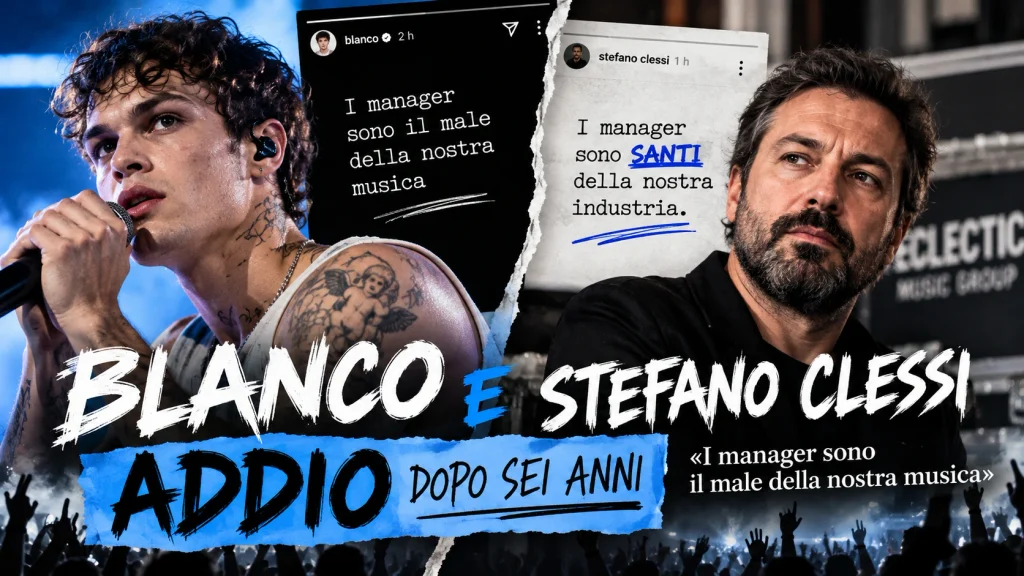 Blanco e Stefano Clessi, addio dopo sei anni