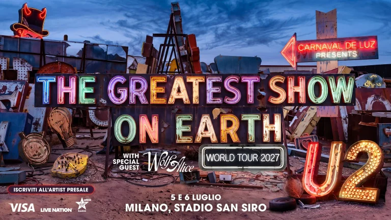 U2 in concerto a Milano a Luglio 2027