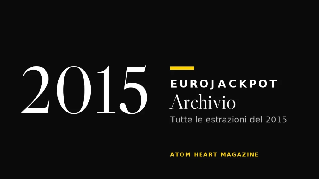 Archivio Eurojackpot 2015