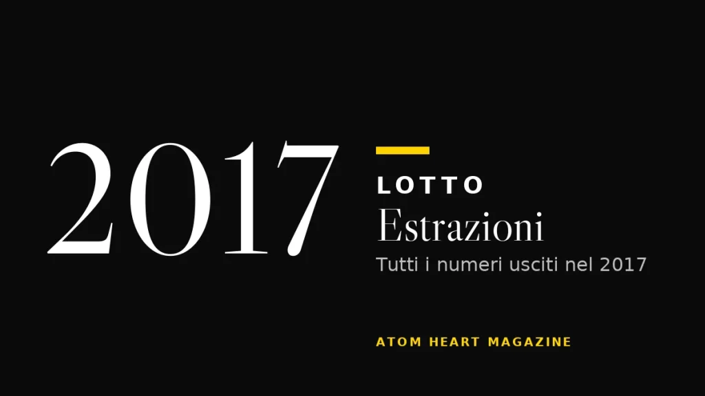 Estrazioni del Lotto 2017