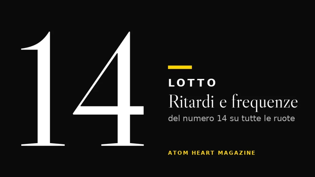 Numero 14 al Lotto: ritardi e frequenze