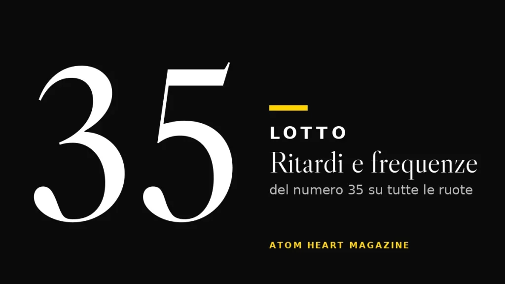 Numero 35 al Lotto: ritardi e frequenze