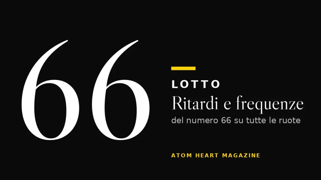 Numero 66 al Lotto: ritardi e frequenze